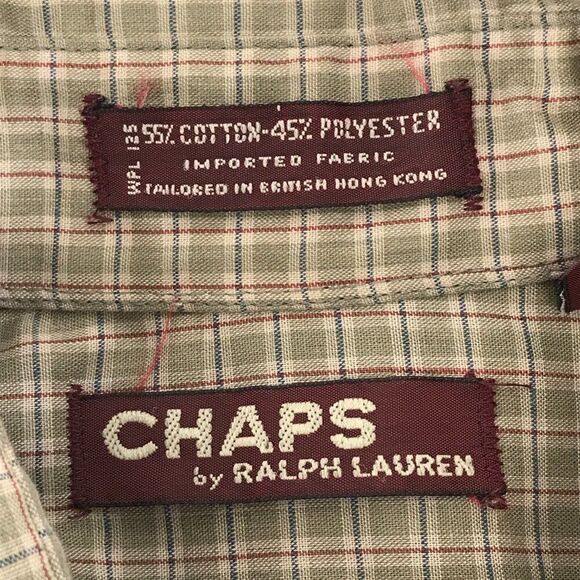Vintage Chaps by Ralph Lauren Long Sleeve Dress Shirt Men's Size 14.5 / 32-33 - Picture 10 of 12